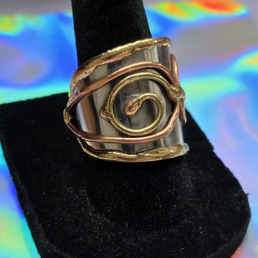 Ring‎ Brass & Copper Cuff Item# 0071